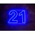21 - Neon Sign - Blue