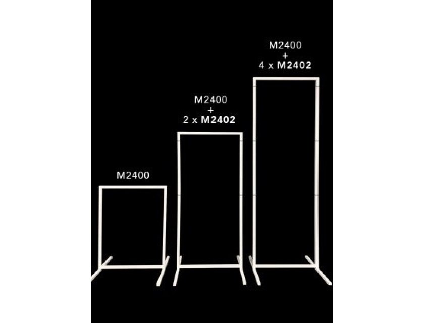 Square Panel Signage Frame - White - Small