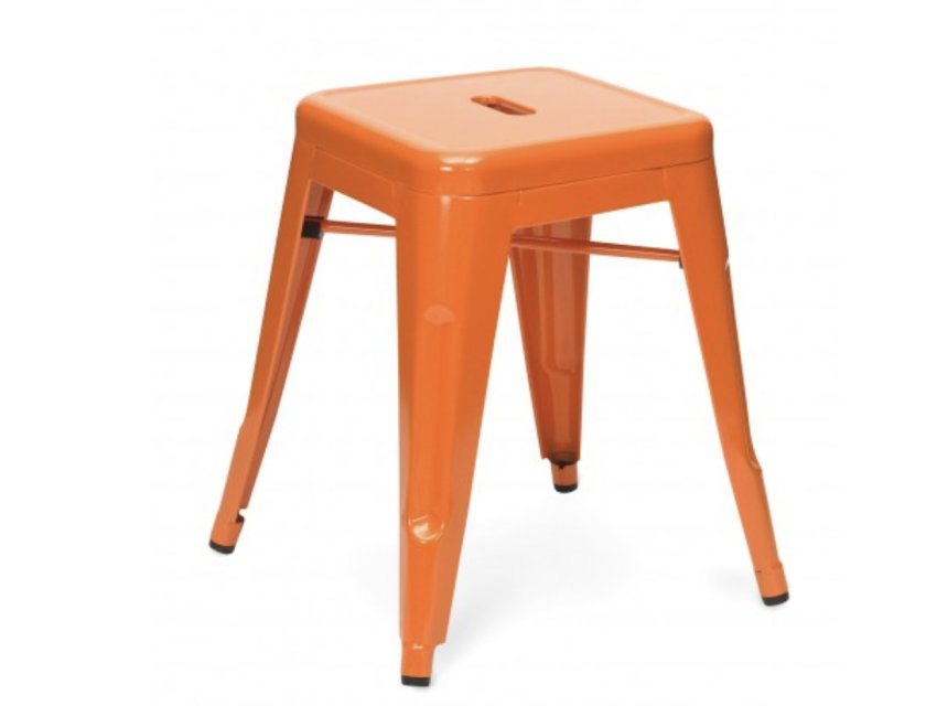 Tolix Rocket Stool - Orange