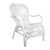 Rattan Lounge Arm Chair - White