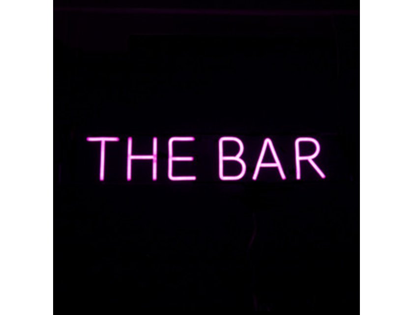 THE BAR - Neon Sign - Hot Pink