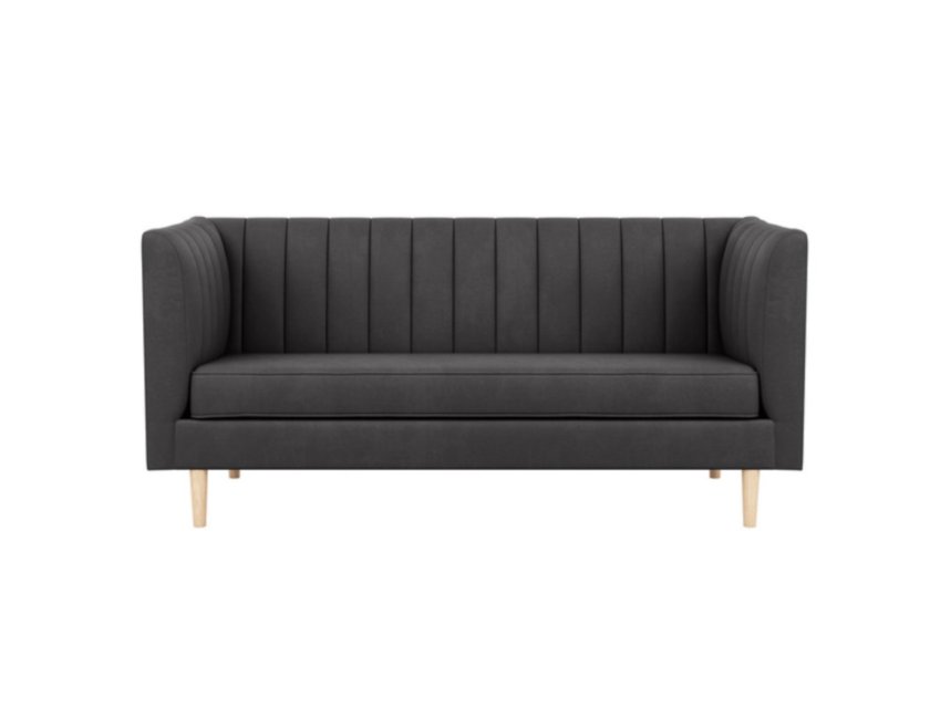 Matrix - 3 Seater Lounge - Charcoal Velvet